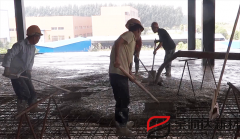 鋼構鋼筋桁架樓承板混凝土澆筑